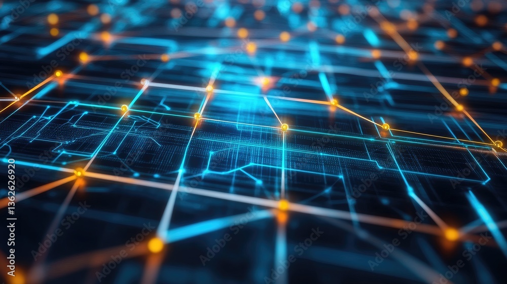 Poster cryptocurrency transaction verification on a futuristic ai-driven blockchain platform, showcasing re