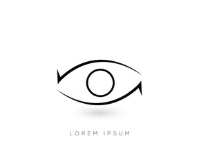 Eye logo design  template
