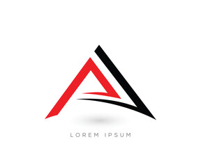 PA Initial roofing logo design template
