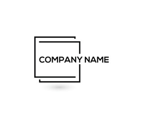 Square Border brand logo template