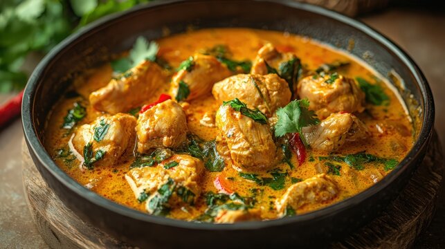kuku paka with coconut chicken creamy