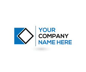 Square shape brand logo template