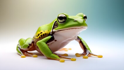 Obraz premium green tree frog