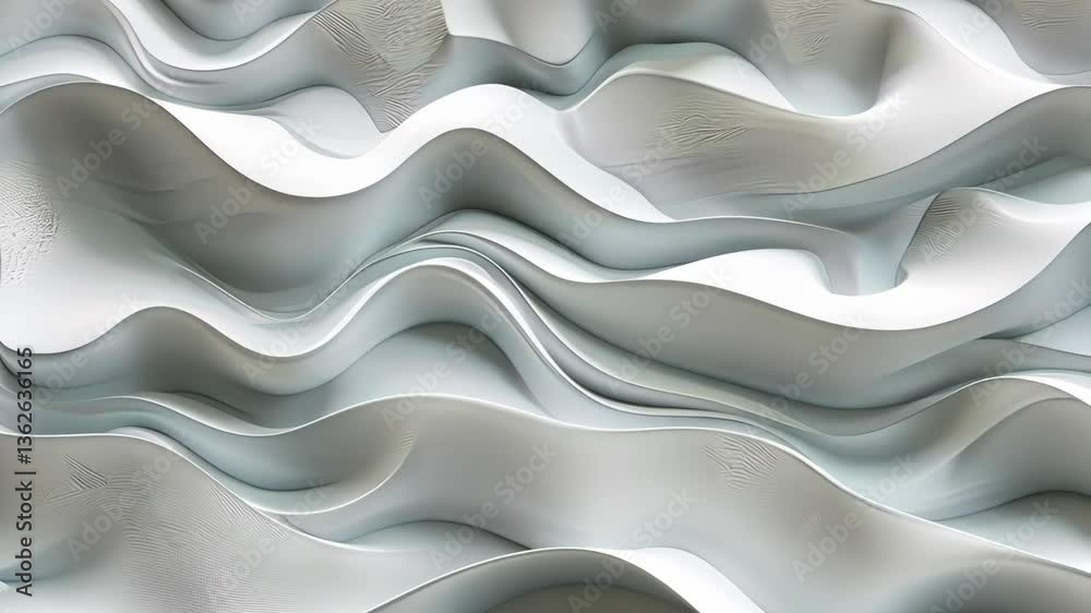 Poster unique wave structures create a captivating visual experience through intricate curves and smooth su