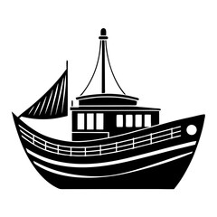 Boat Silhouette Vector