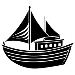 Boat Silhouette Vector