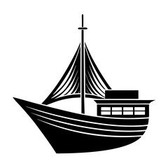 Boat Silhouette Vector