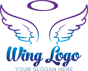 Black Wings Logo design for download