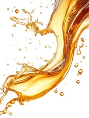 Fototapeta premium Golden Liquid Splash.