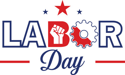 Happy Labor Day hand drawn typography.
