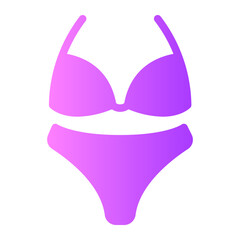 bikini gradient icon