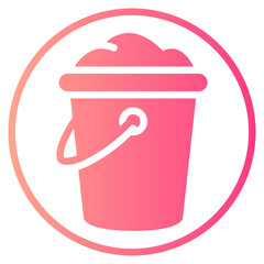 bucket gradient icon