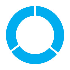 Fototapeta premium Pie chart colored icon