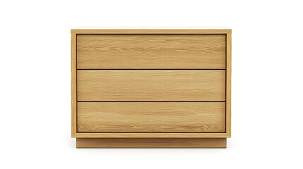 A wooden dresser with three drawers