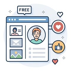 social network concept