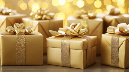 Golden Gift Boxes: A Celebration of Luxury and Festivity