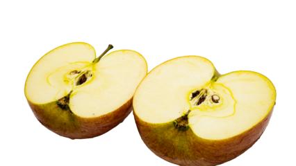 りんご　カット断面　マクロ撮影