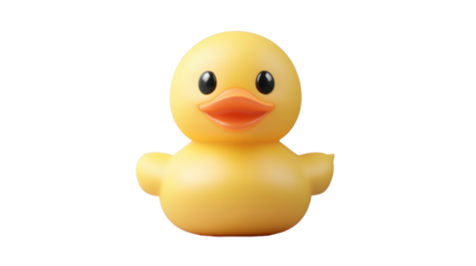 A Playful Peek: A delightful rubber ducky stands out, inviting smiles with its charming pose, capturing the innocence and playfulness associated with childhood, bath time, and the simplicity of joy.