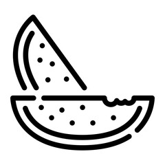 watermelon line icon
