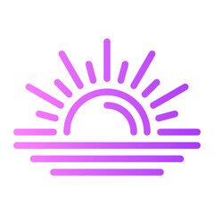 sunset gradient icon