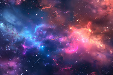 Naklejka premium Multicolored Cosmic Display with Cryptic Xoth Symbol: A Journey into Stellar Mysticism and Ancient Language