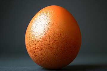 Orange egg with texture