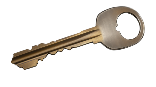 Key to unlocking: A detailed close-up captures the intricate design of a key, hinting at the promise of security and access. The golden sheen of the metal adds a touch of value and importance.