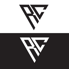   RC modern elegance and creative logo design .RC luxurious alphabet design . RC letter initial logo design.