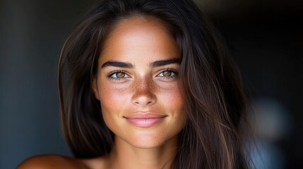 Obraz premium Beautiful woman with healthy, radiant complexion