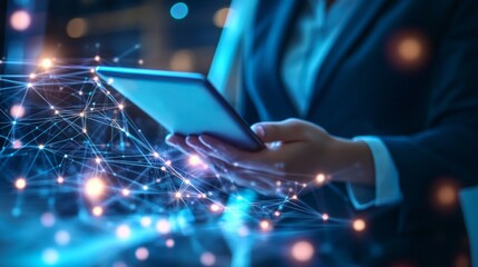 Digital transformation event in business urban environment technology professional setting innovative concepts