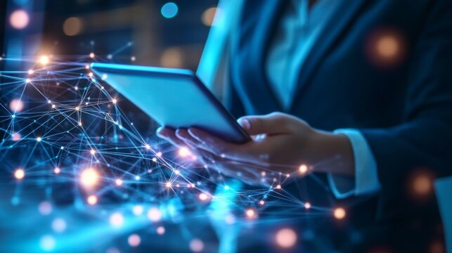 Digital transformation event in business urban environment technology professional setting innovative concepts