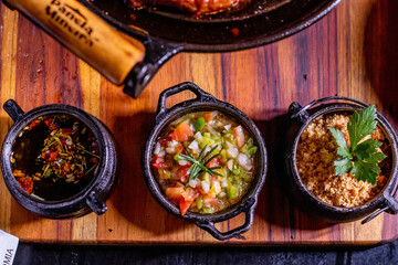 chili con carne with a spoon