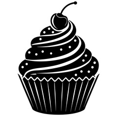 Cupcake Silhouette Vector