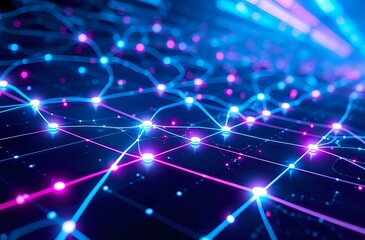 Futuristic Glowing Abstract Pattern