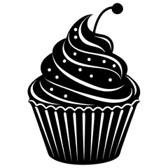 Cupcake Silhouette Vector