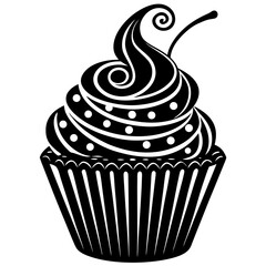 Cupcake Silhouette Vector