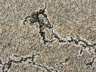 Strassenschäden durchFrost und Eis