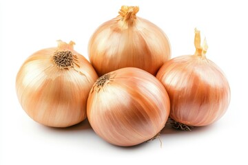 Freshly harvested onions arranged on a clean surface for culinary use in the kitchen