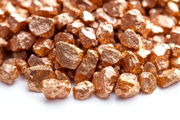 Obraz premium Metallic golden rocks showcase natural beauty and uniqueness in mineral collection