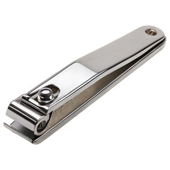 A sleek, metallic nail clipper designed for easy trimming and grooming.