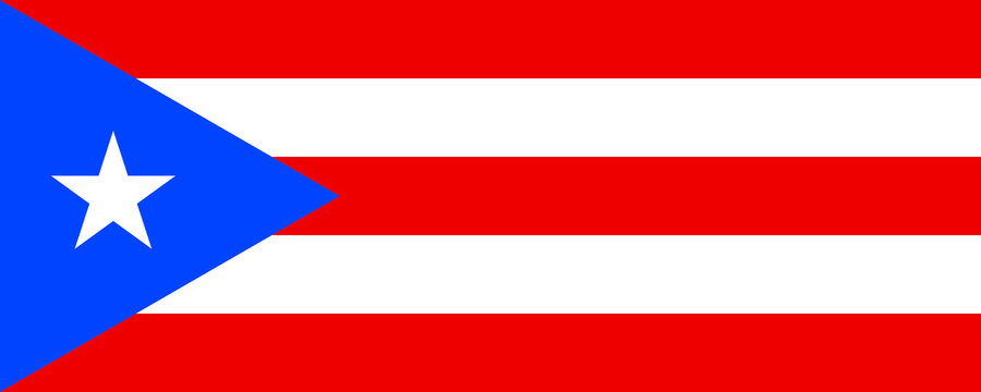 Vibrant flag design featuring red, white, and blue colors representing a proud culture and heritage of Puerto Rico