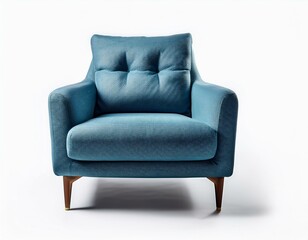 Comfortable and cozy chair in white background 