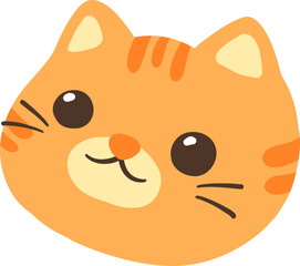 Orange Cat cute face