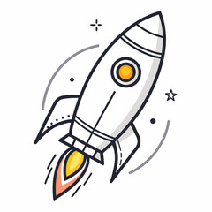 rocket in space