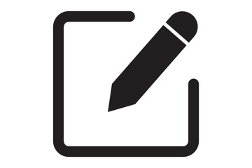 Edit icon vector isolated on white background. Pencil icon. sign up Icon vector. edit text