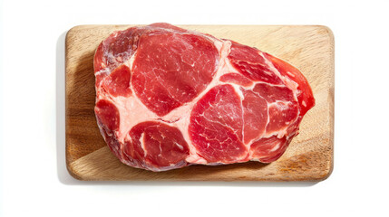 Obraz premium Realistic coppa di parma on wooden board for culinary and gourmet presentation