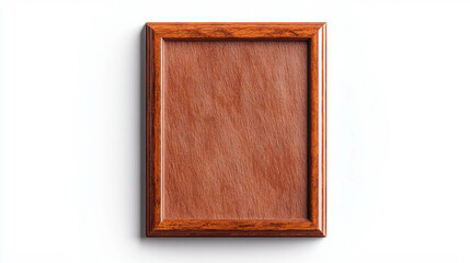 Fototapeta premium Realistic wooden book-shaped picture frame for home decor and display