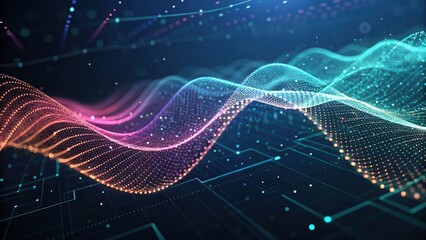 Technology Digital Wave Abstract