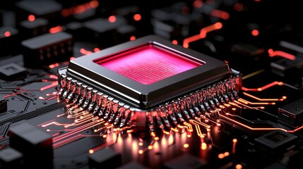 World Husband Day, Neon Circuit Illustration with Glowing Veins and Digital Details in High Definition Quality