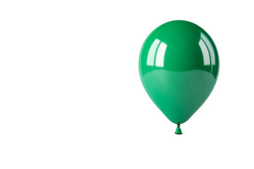 Obraz premium Bright green balloon with smooth surface and shiny finish